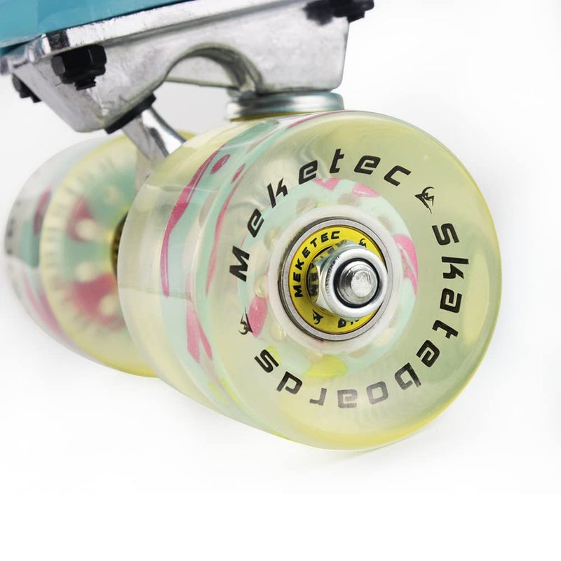 Meketec Skateboard Light Blue Complete Youth 22 inch Mini Cruiser Skateboards for Kids Boys Girls Beginners Child Toddler Teenagers Dog Age 5 to 8 (Light Blue) - Image 5